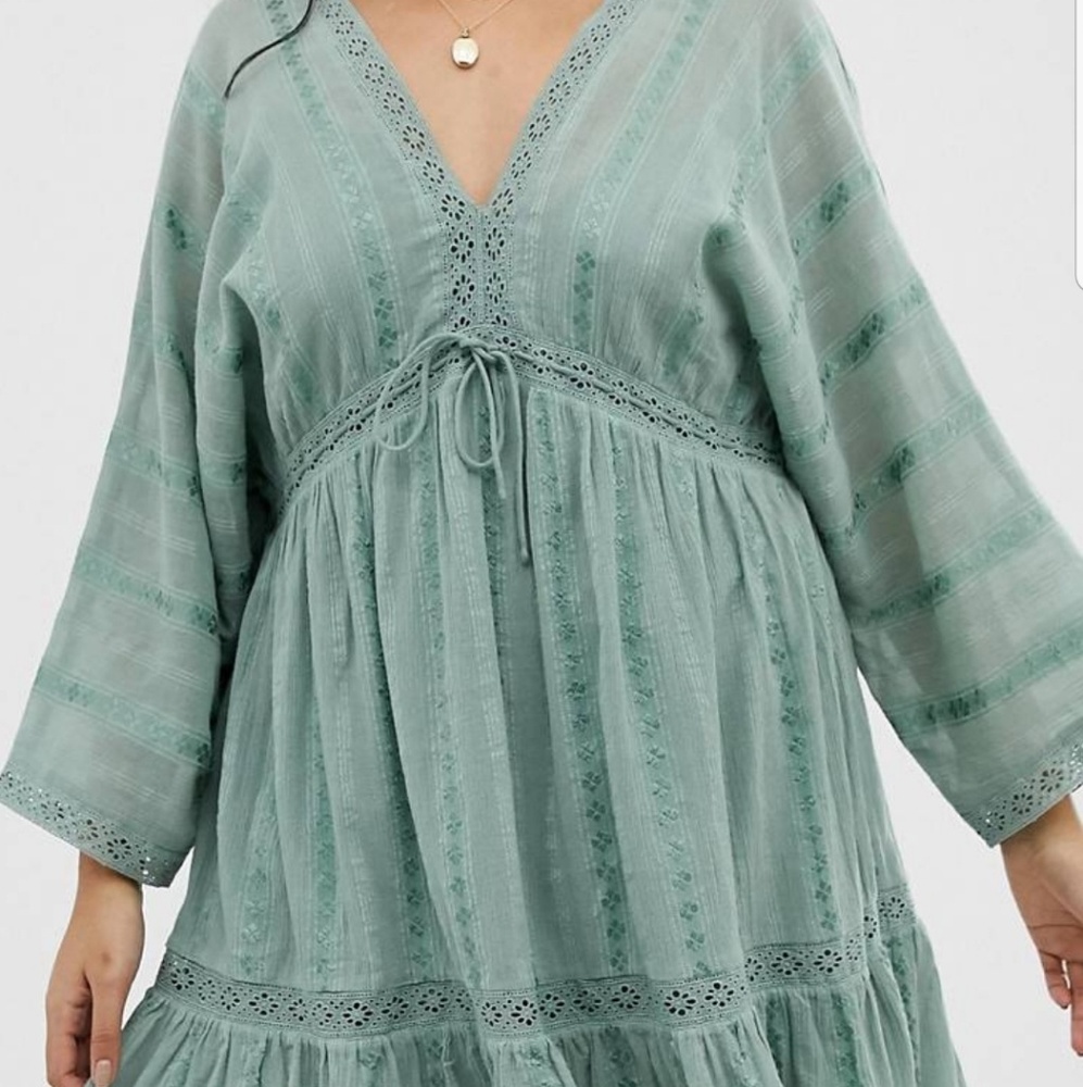 ASOS DESIGN CURVE mini smock dress